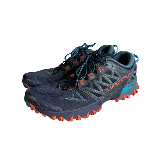 La Sportiva Shoes - La Sportiva Bushido III Shoes Womens 8.5 Deep Sea Blue Cherry Trail Running